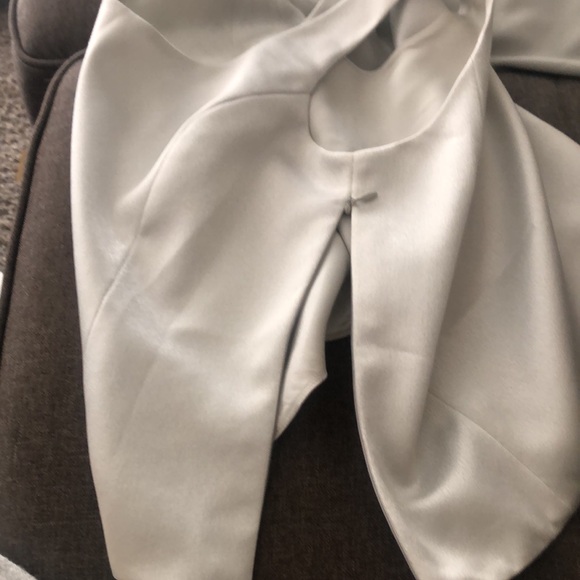 3 piece Albert Nipon suit light pearl grey wedding /party - Picture 16 of 16